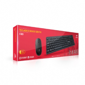 14959 - KIT TECLADO E MOUSE S/FIO K-W20BK C3TECH
