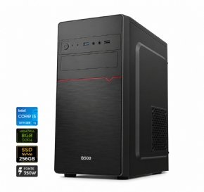 15118 - COMPUTADOR B500 CORE I5 10400F 2.9GHZ - MEMÓRIA RAM 8GB DDR4 - SSD NVME 256GB - FONTE 350W