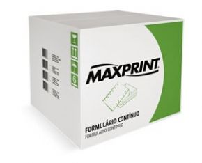 4223 - FORMULÁRIO CONTINUO MAXPRINT 3 VIAS COM CARBONO 80 COLUNAS 2000 JOGOS 6000 FOLHAS