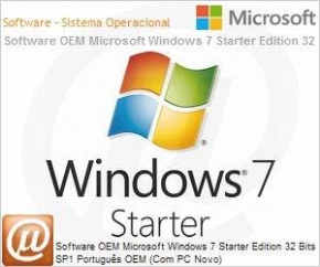 1946 - WINDOWS 7 STARTER 32BIT OEM PORTUGUESE