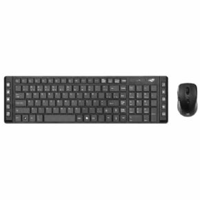 9336 - Kit Teclado e Mouse C3tech S/ Fio Preto K-W50